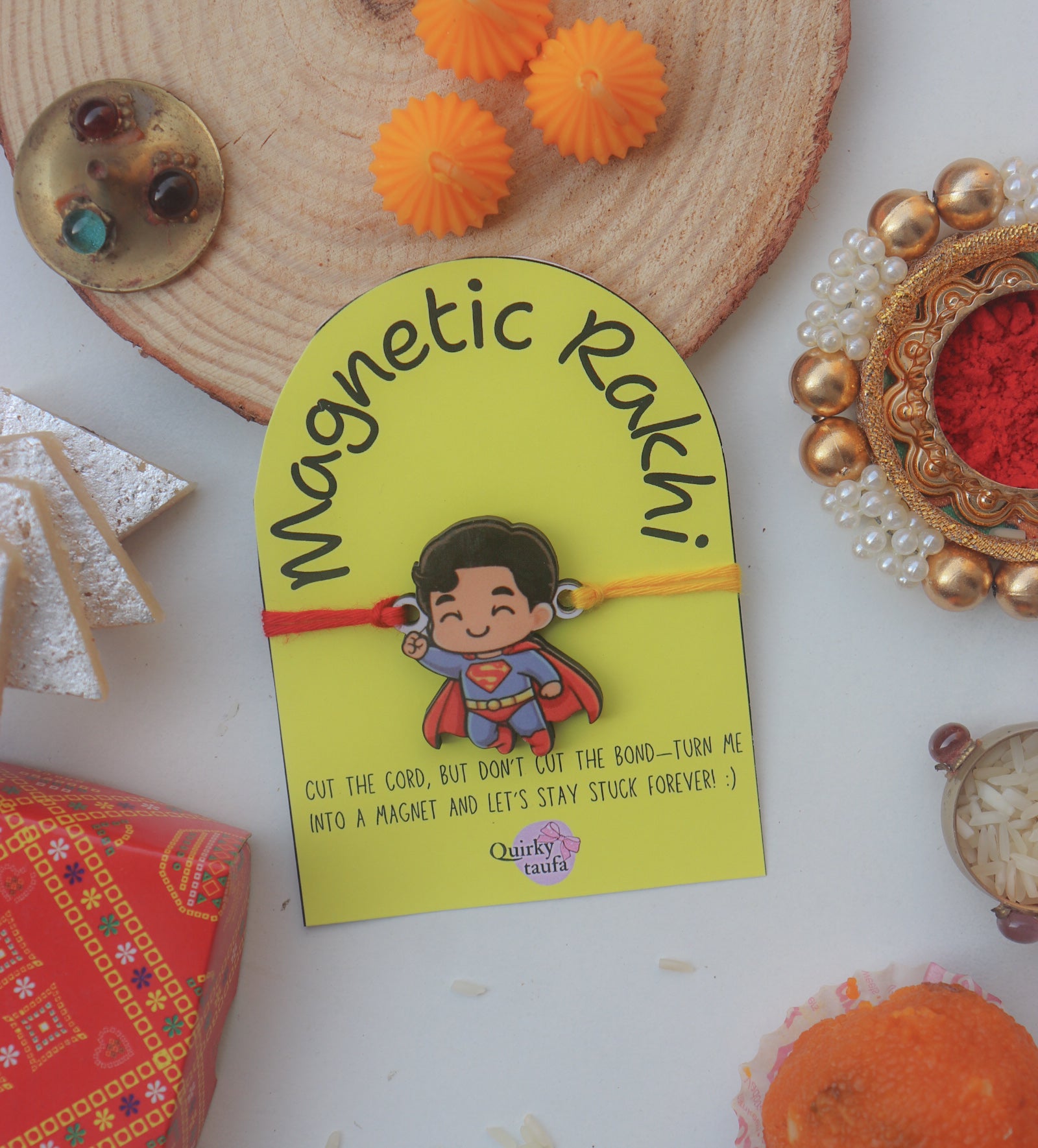Superman Magnetic Rakhi