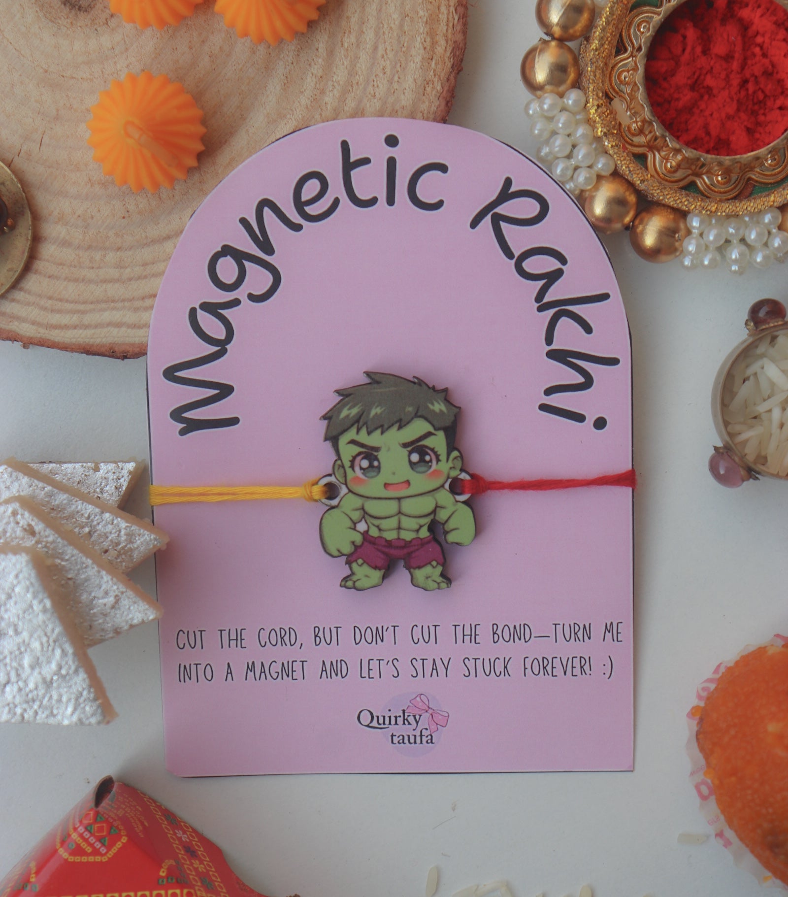 Hulk Magnetic Rakhi