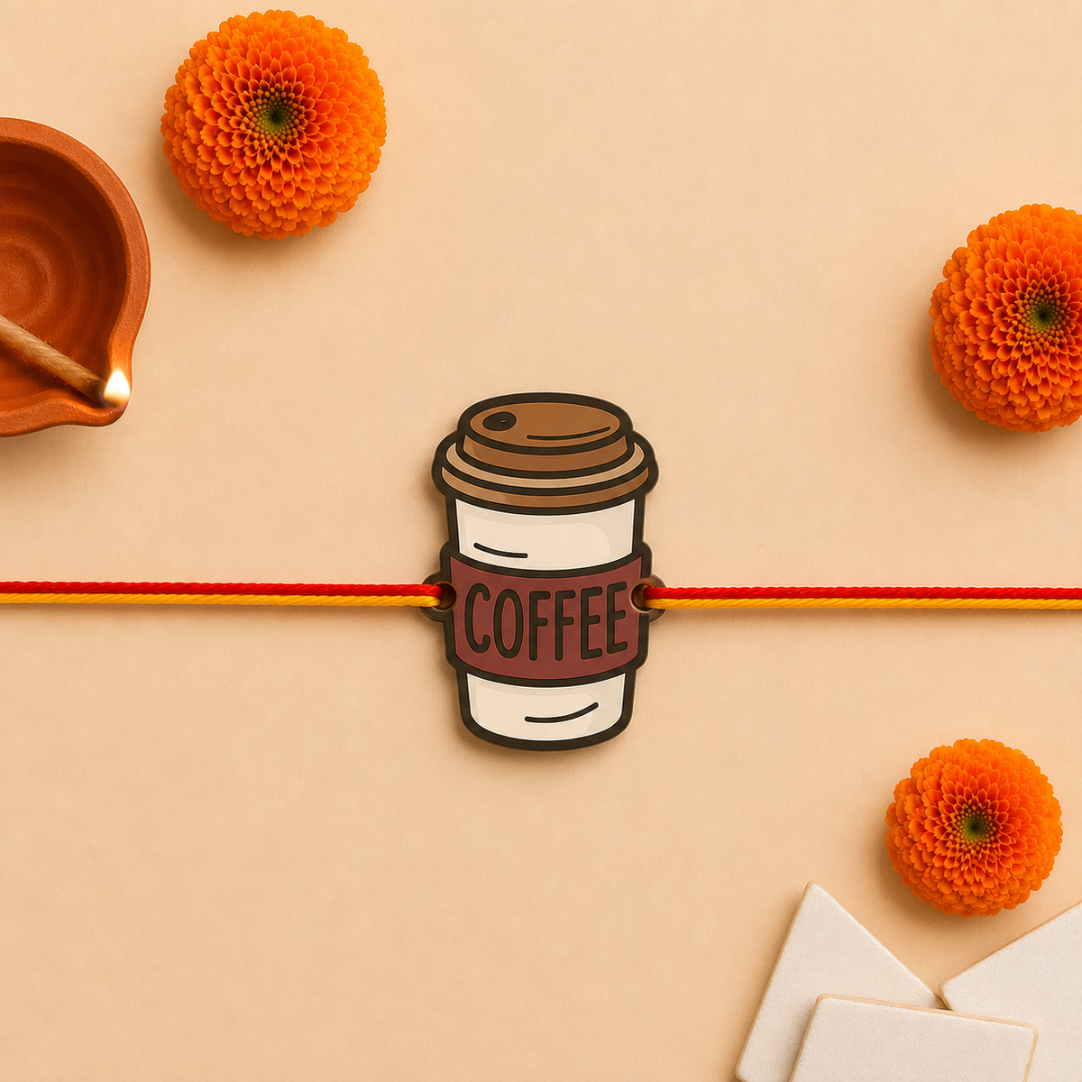 Coffee Can Magnetic Rakhi