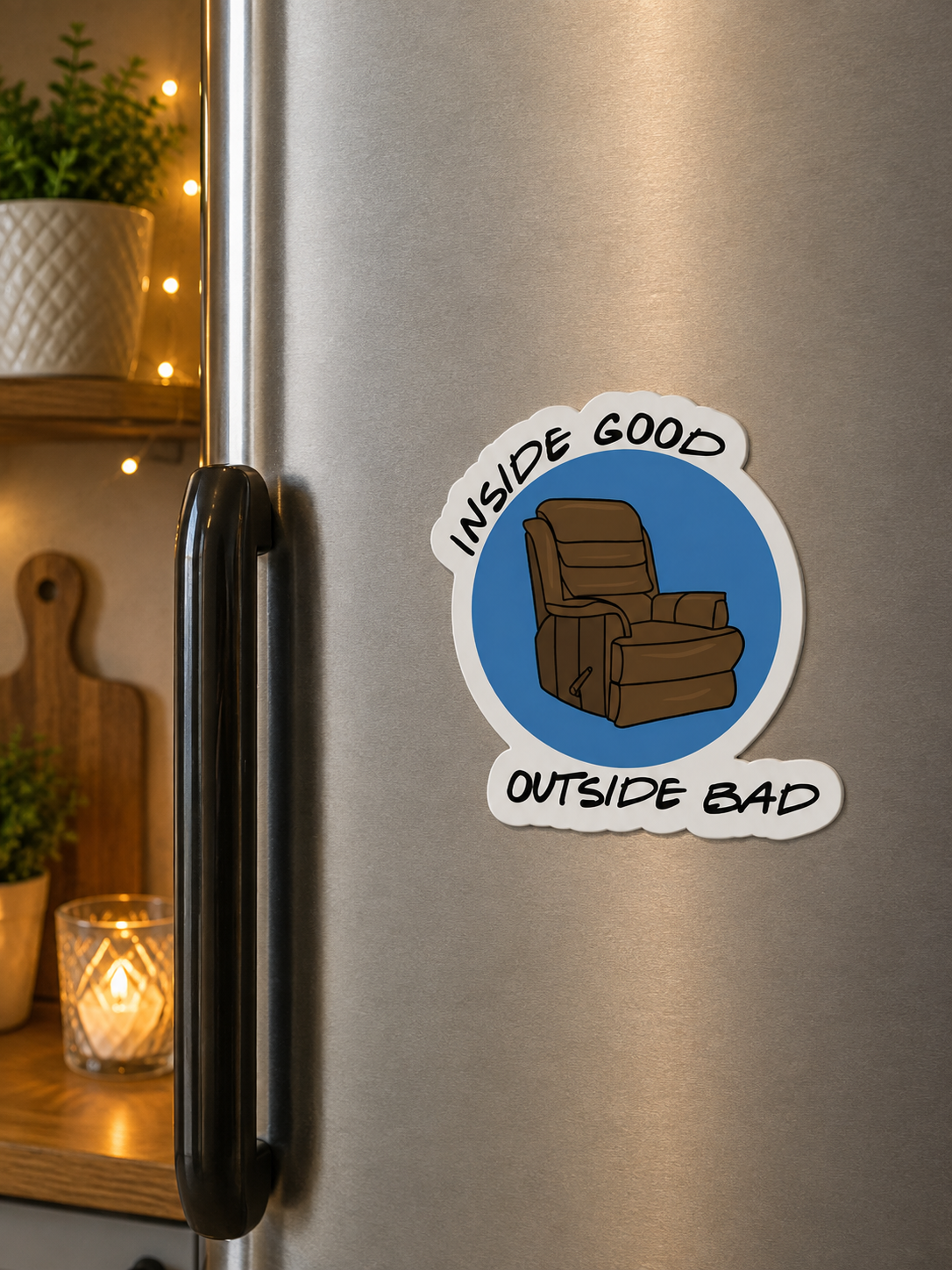 Inside Good Outside Bad Shape Magnet