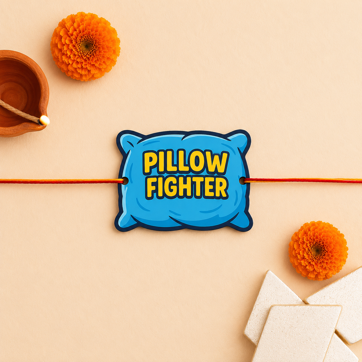 Pillow Fighter Magnetic Rakhi