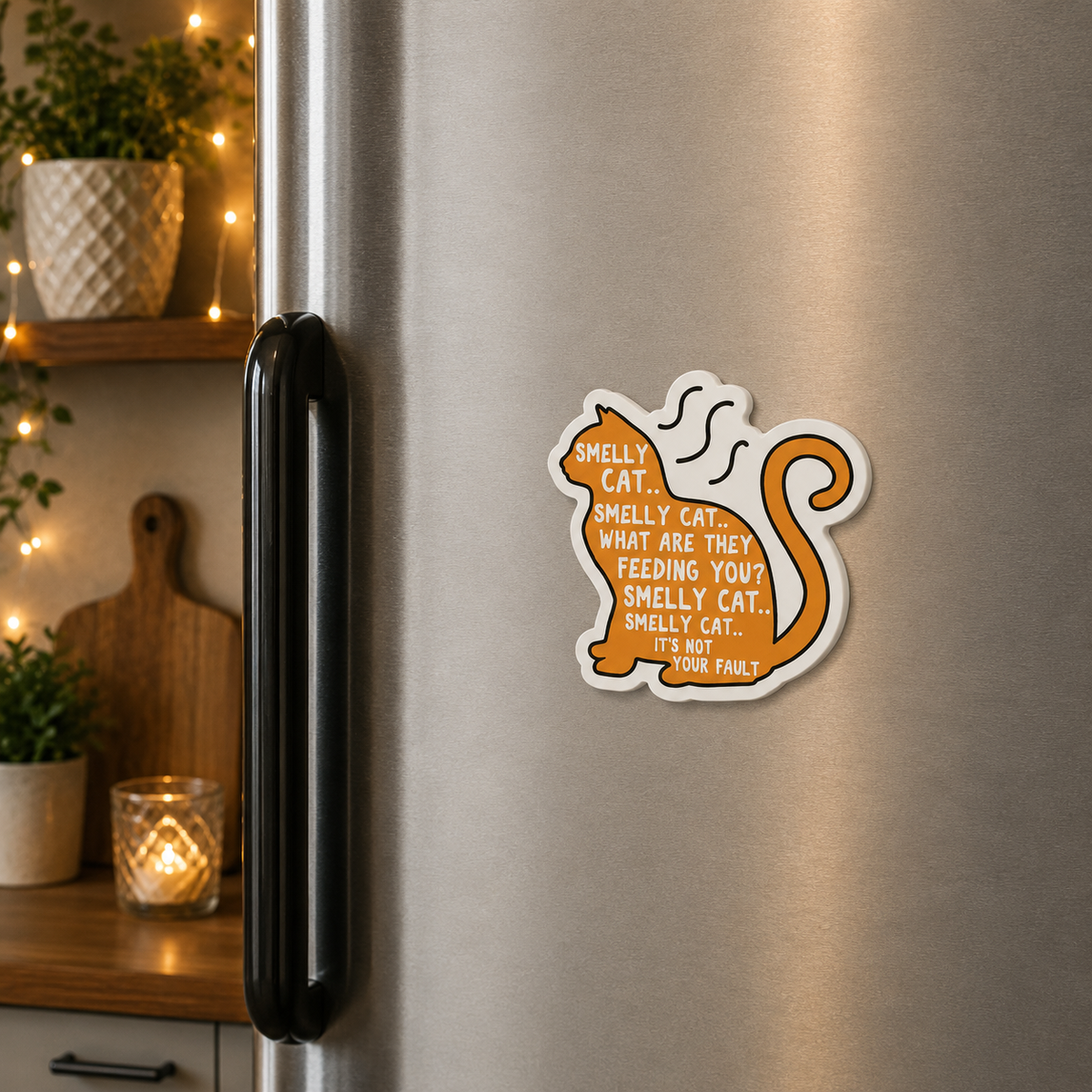 Smelly Cat Shape Magnet