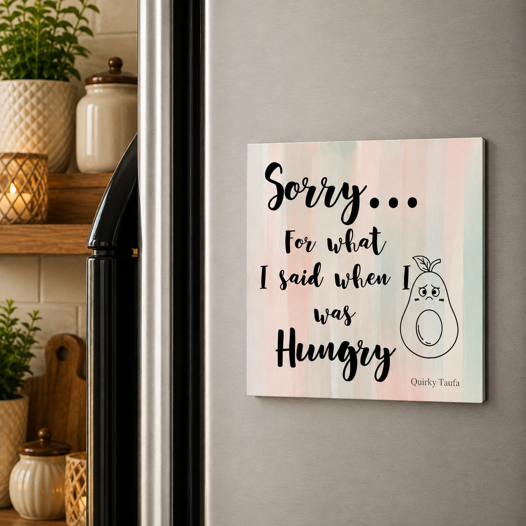 Sorry for what I said when I was Hungry Square Magnet
