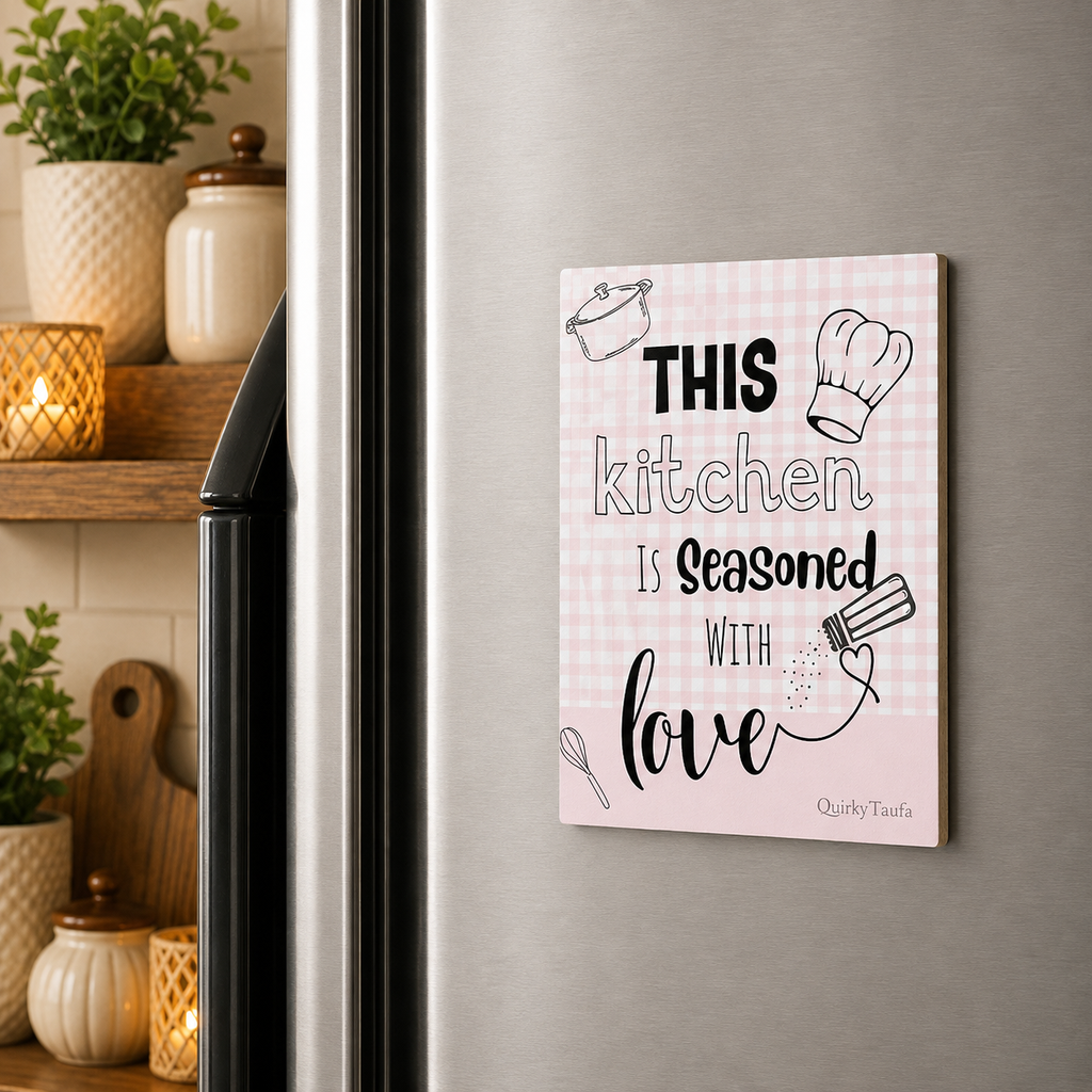 This kitchen is seasoned with love Rectangle Magnet