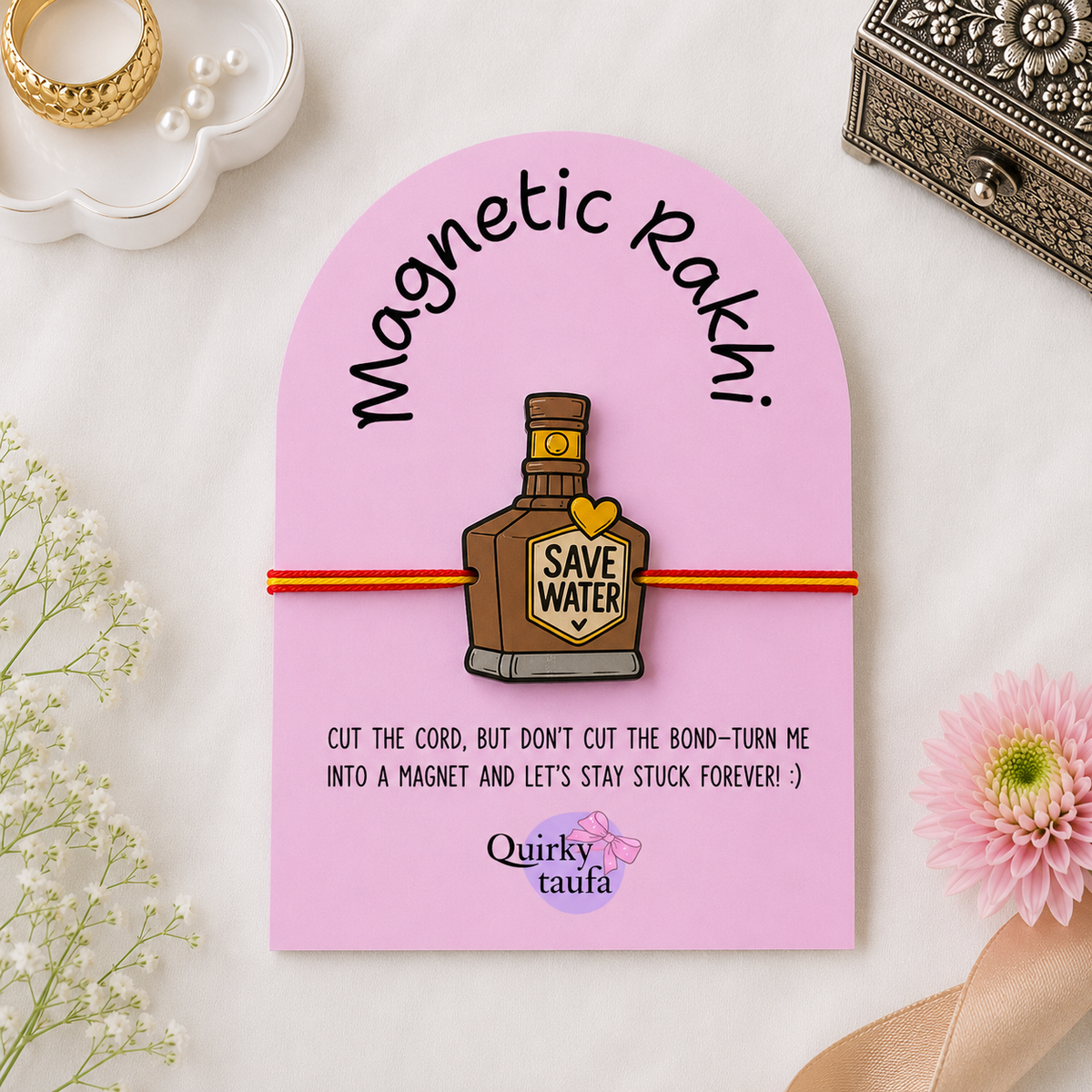 Whiskey Magnetic Rakhi