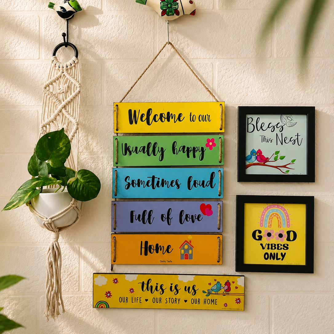Welcome To Our Home Wall Combo -1