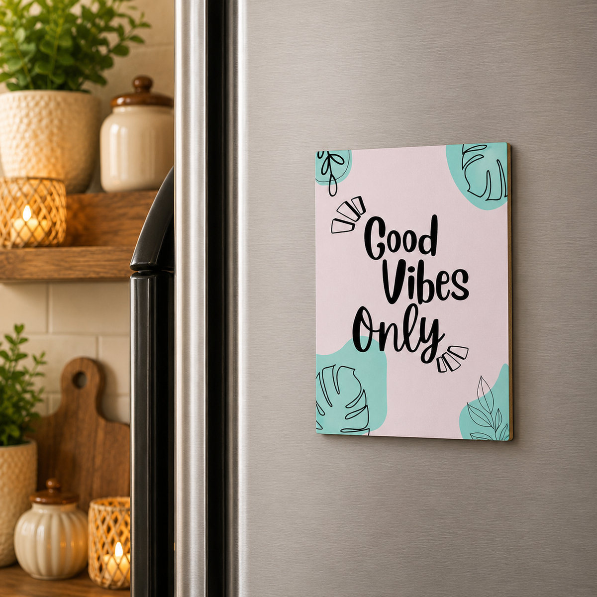 Good Vibes Only  Rectangle Magnet