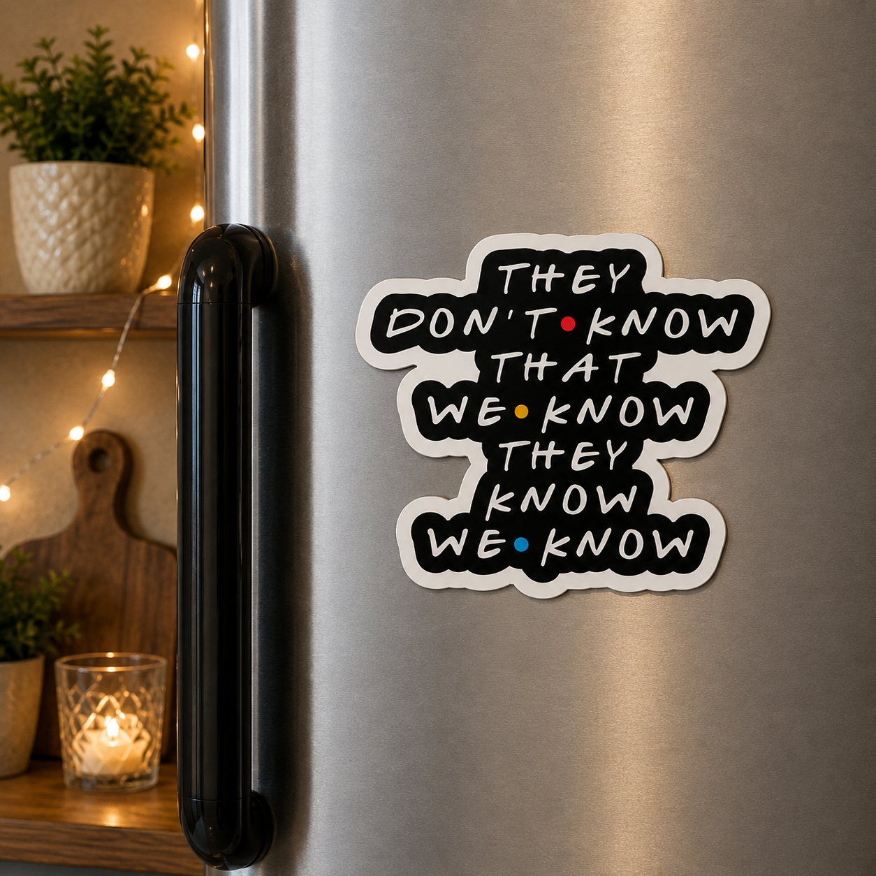 They Don't Know We Know F.R.I.E.N.D.S Shape Magnet