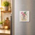 Bloom where You're Planted Square Magnet-2